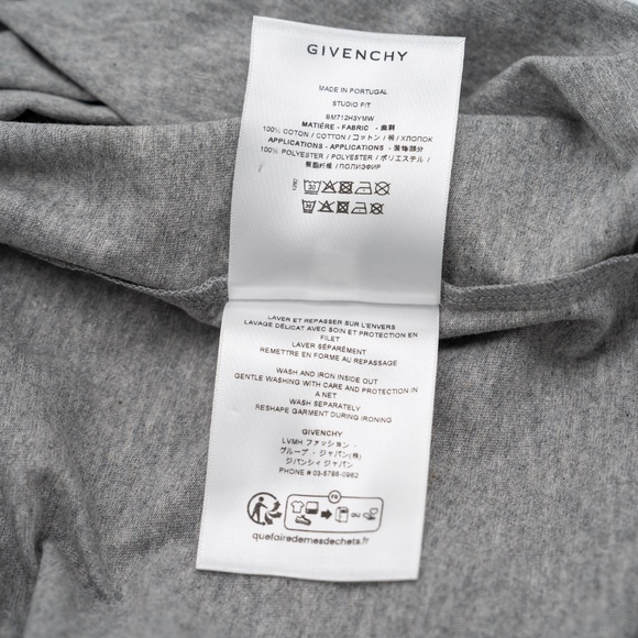 size XL Givenchy 4G Motif T-Shirt Grey Melange - Picture 10 of 10